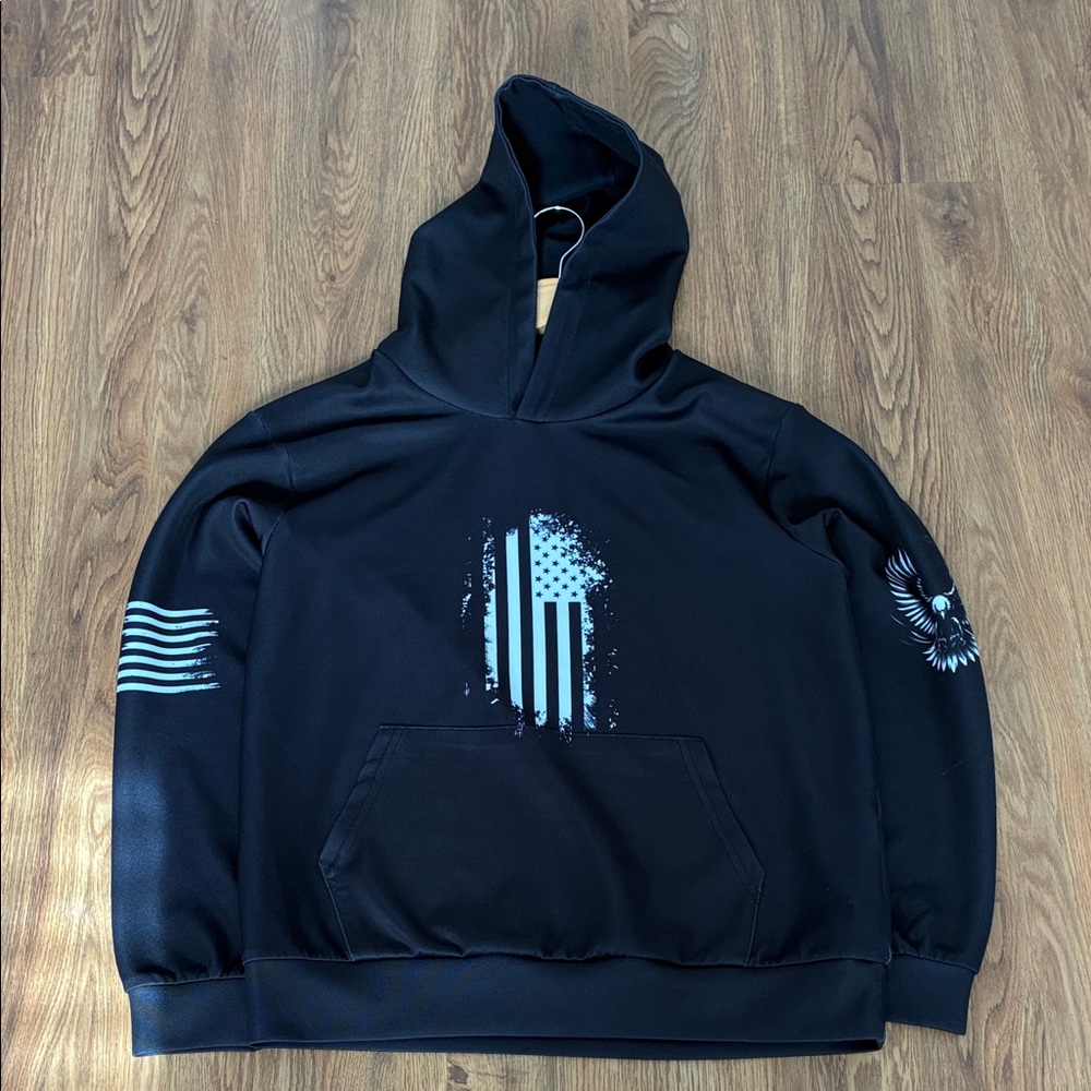 Black Graphic Hoodie